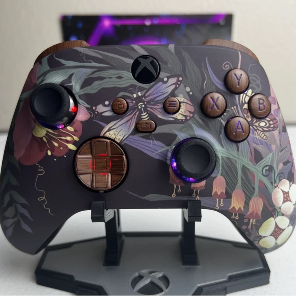 Microsoft Xbox Series X/S Custom Modded Controller with LED lights “Nature”